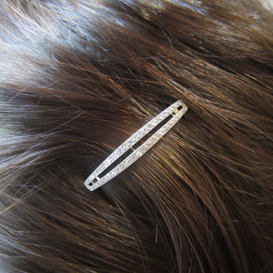 Edwardian Rose Cut Diamond Barrette sold by Doyle & Doyle an antique and vintage jewelry boutique.