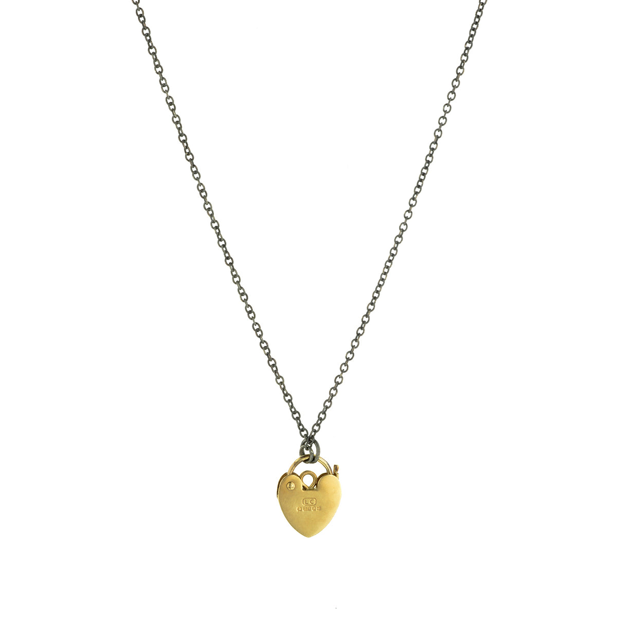 Vintage Heart Padlock Necklace