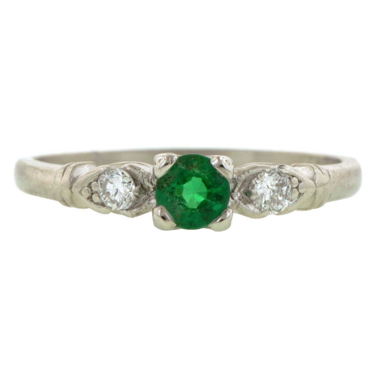 Vintage Emerald & Diamond Ring