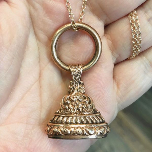 Victorian Repousse Fob