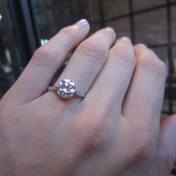 Art Deco Engagement Ring, TRB 2.04