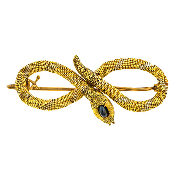 Art Deco Snake Pin