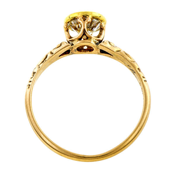 Vintage Engagement Ring, RBC 0.57ct
