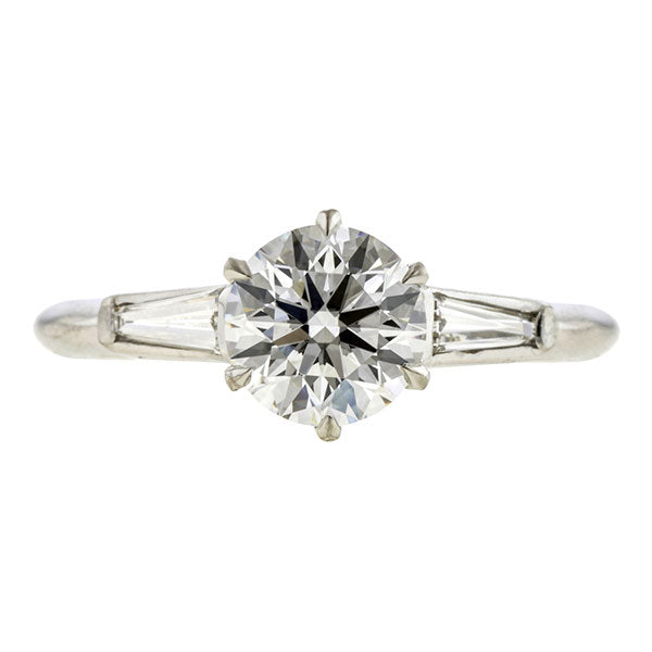Vintage Engagement Ring, RBC 1.03ct