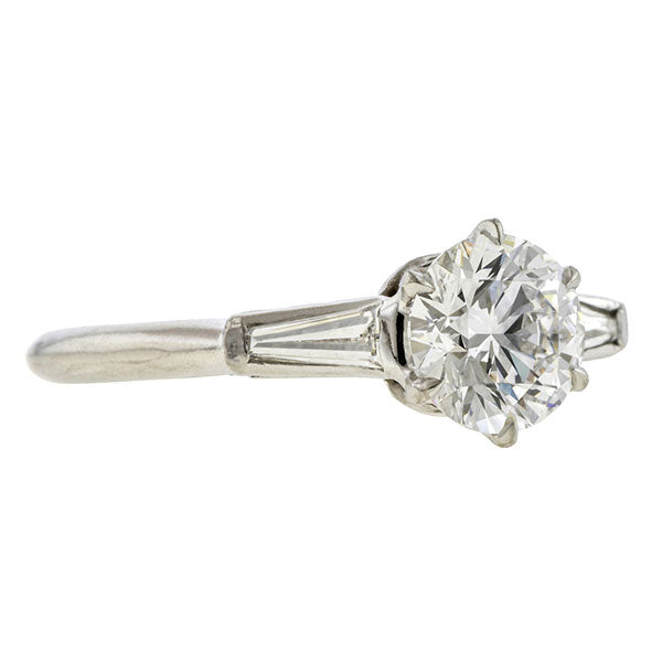 Vintage Engagement Ring, RBC 1.03ct
