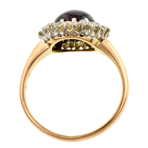 Antique Garnet & Diamond Ring