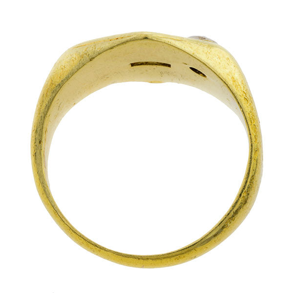 Antique Diamond Signet Ring