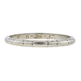 Vintage Patterned Wedding Band Ring
