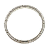 Vintage Patterned Wedding Band Ring