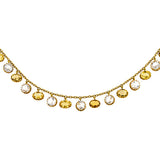 Victorian Citrine & Rock Crystal Necklace