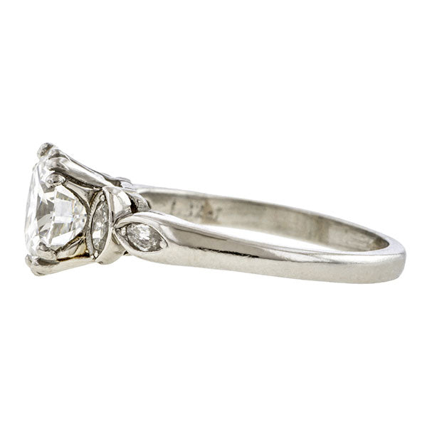 Vintage Engagement Ring, RBC 1.32ct