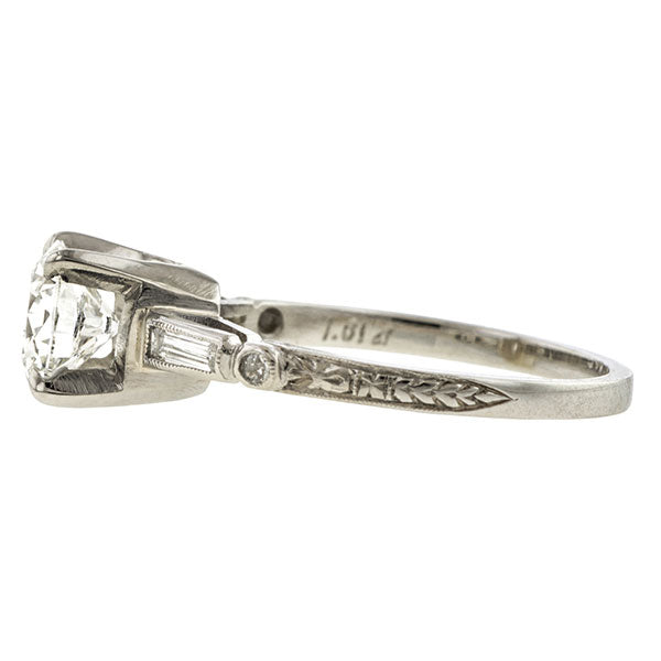 Vintage Engagement Ring, RBC 1.01ct