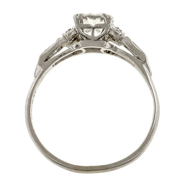 Art Deco Engagement Ring, TRB 0.78ct