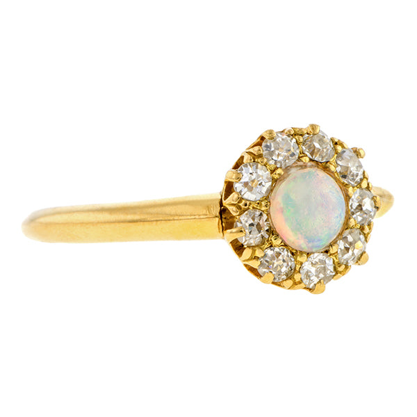 Antique Opal & Diamond Ring