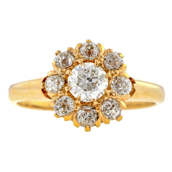 Victorian Diamond Cluster Ring. 0.27ct