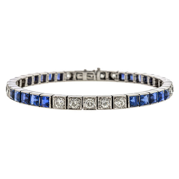Art Deco Sapphire & Diamond Bracelet