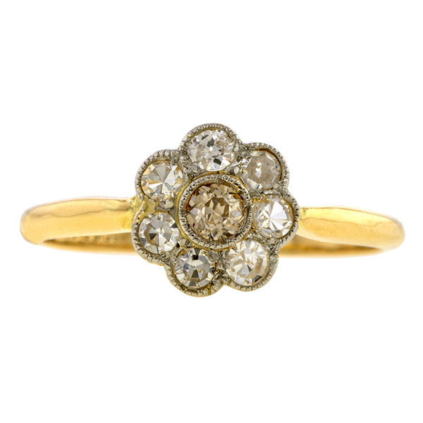 Vintage Diamond Cluster Ring