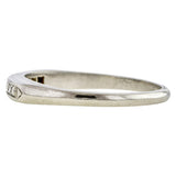 Vintage ring: a Platinum Diamond Wedding Band sold by Doyle & Doyle vintage and antique jewelry boutique.
