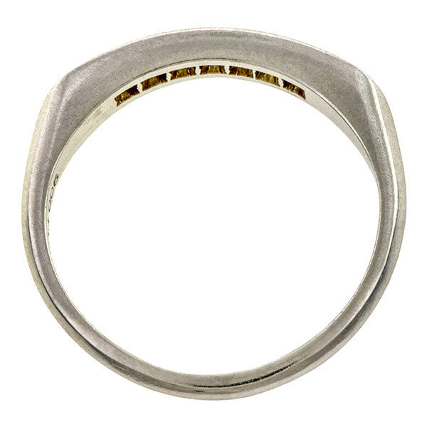 Vintage ring: a Platinum Diamond Wedding Band sold by Doyle & Doyle vintage and antique jewelry boutique.