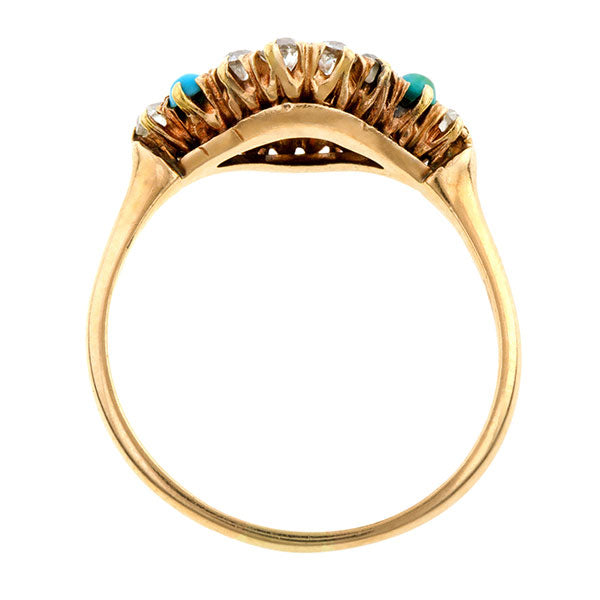 Victorian Turquoise & Diamond Ring