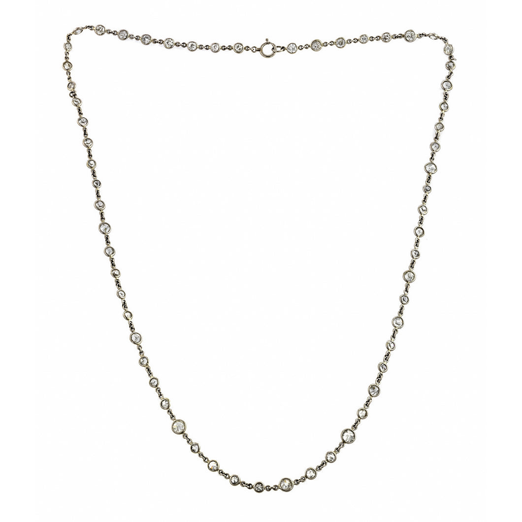 Vintage Diamond Chain Necklace