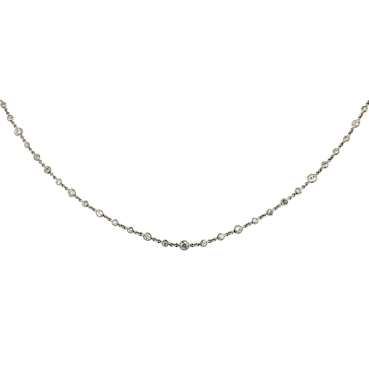 Vintage Diamond Chain Necklace