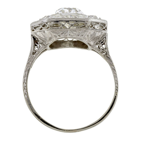 Vintage Engagement Ring, Cushion 2.06ct