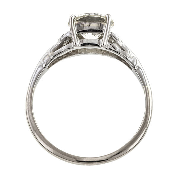 Vintage Engagement Ring, RBC 1.24ct