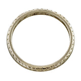Vintage Platinum Patterned Wedding Band Ring sold by Doyle & Doyle vintage and antique jewelry boutique.