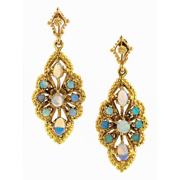 Vintage Opal Drop Earrings