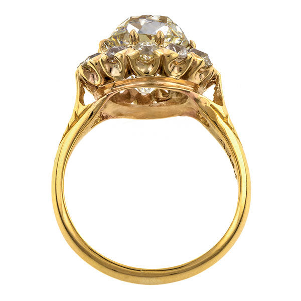 Antique Engagement Ring, Old Mine Cut 4.20ct sold by Doyle and Doyle an antique and vintage jewelry boutique