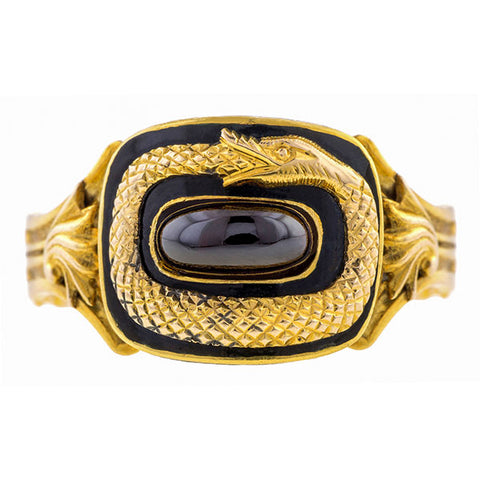 Georgian Ouroboros Snake Ring