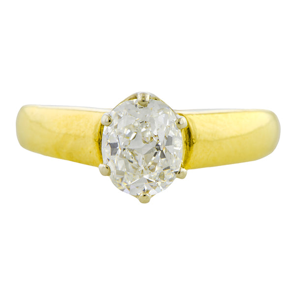 Vintage Engagement Ring, Oval 1.09ct.