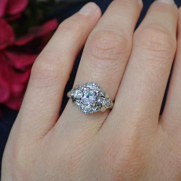 Vintage Engagement Ring, Old Mine 0.87ct. from Doyle & Doyle 107246R
