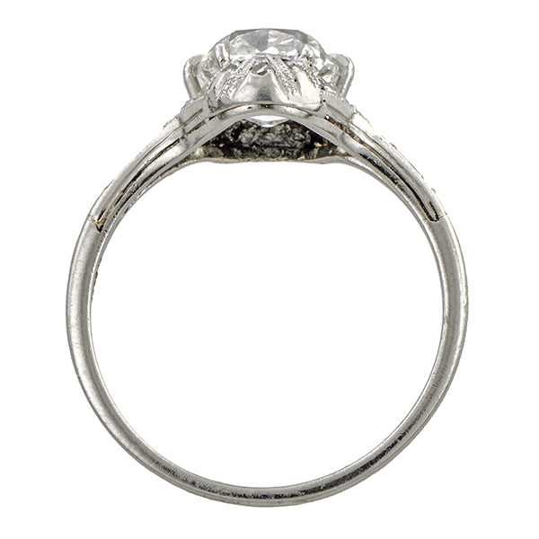 Antique Engagement Ring, Cushion cut 1.56ct.