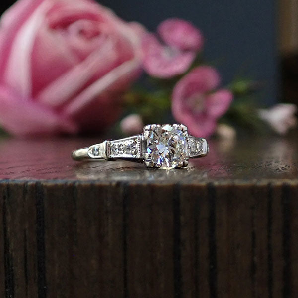 Vintage Engagement Ring, TRB Diamond 0.55ct.