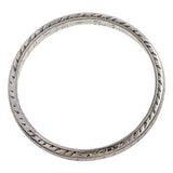 Vintage Patterned Platinum Wedding Band Ring sold by Doyle & Doyle vintage and antique jewelry boutique.