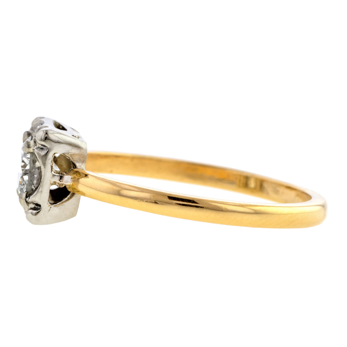 Vintage Diamond Engagement Ring, RBC 0.40ct.