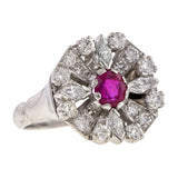 Vintage Ruby & Diamond Ring
