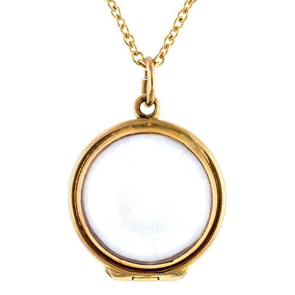 Victorian Rock Crystal Magnifying Locket