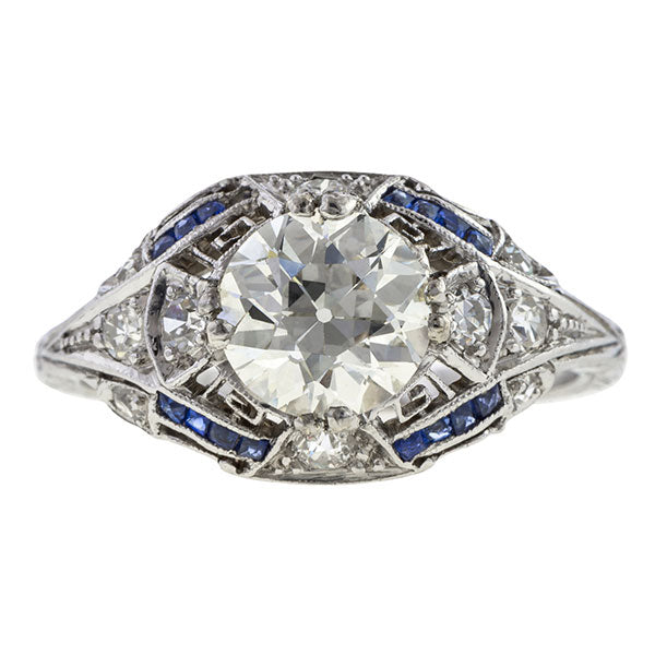 Art Deco Engagement Ring, 1.32ct.