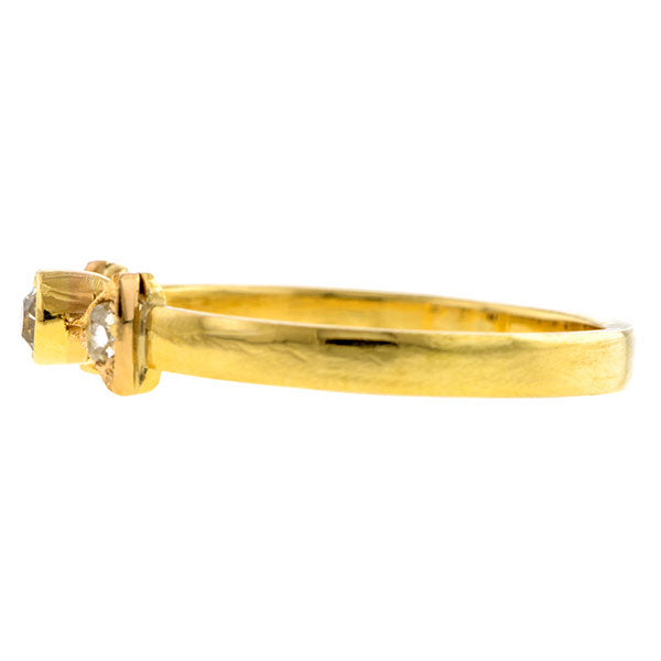 Antique Diamond Bow Ring