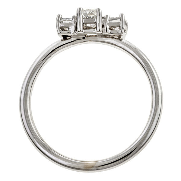 Estate Baguette Cut Diamond Ring, Baguette 0.22ct