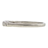 Vintage Baguette & Round Diamond Wedding Band