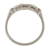 Vintage Baguette & Round Diamond Wedding Band