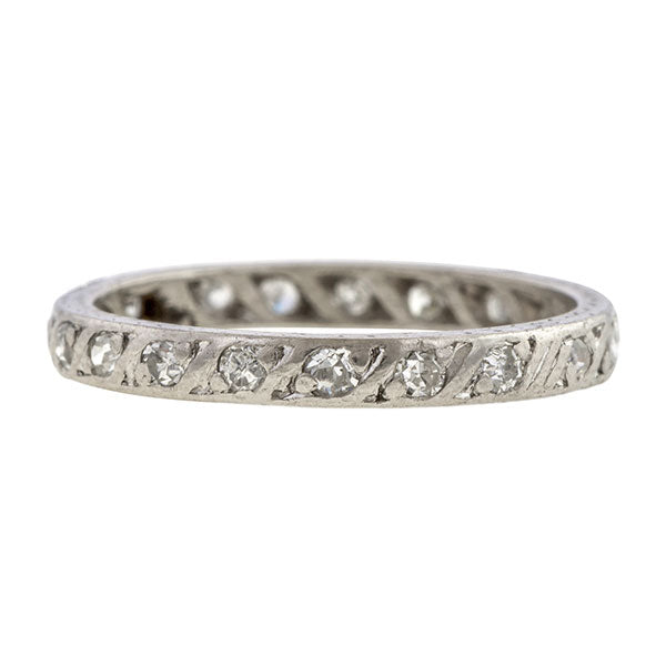 Vintage Diamond Eternity Wedding Band Ring