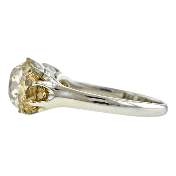 Antique Three Stone Engagement Ring, Old European Diamond , sold by Doyle & Doyle an antique and vintage jewelry store.