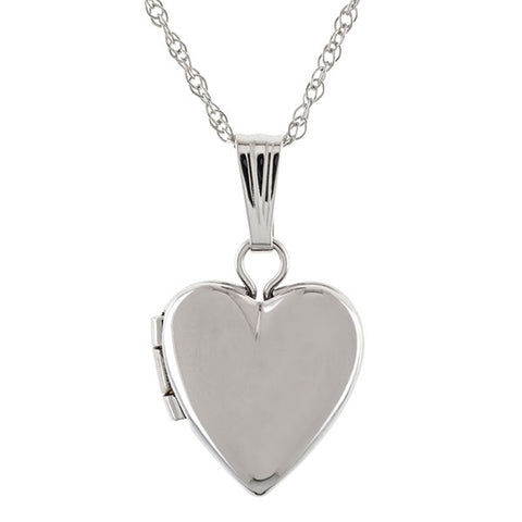 ODELIA gold etched heart locket necklace