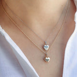 Petite Heart Locket Necklace