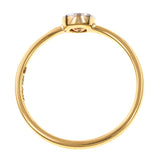 Bezel Set Orange Sapphire Gold Ring, from the Heirloom by Doyle & Doyle collection